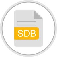 sdb Datei Format eben Kreis Symbol vektor