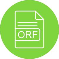 orf Datei Format multi Farbe Kreis Symbol vektor