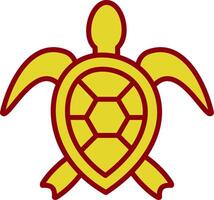 hav sköldpadda årgång ikon design vektor