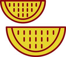 Wassermelone Jahrgang Symbol Design vektor