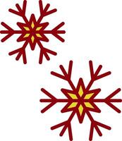 Schneeflocken Jahrgang Symbol Design vektor