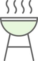 Grill Stutfohlen Symbol Design vektor