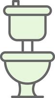 toalett fylla ikon design vektor