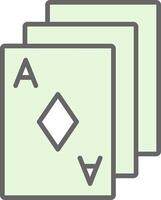 poker kort fylla ikon design vektor