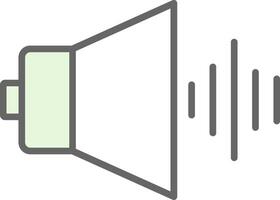 audio fylla ikon design vektor