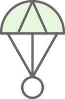 Fallschirmspringen Stutfohlen Symbol Design vektor