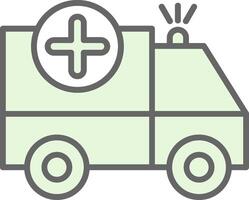 Krankenwagen Stutfohlen Symbol Design vektor