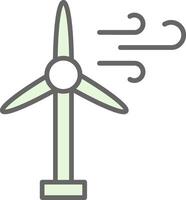 Wind Turbine Stutfohlen Symbol Design vektor