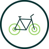 Fahrrad Linie Kreis Symbol Design vektor