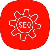 SEO Linie Kurve Symbol Design vektor