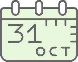 oktober 31: a fylla ikon design vektor
