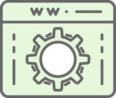 webb optimering fylla ikon design vektor