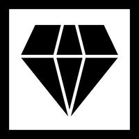 vektor diamant ikon