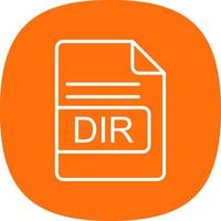 dir Datei Format Linie Kurve Symbol Design vektor