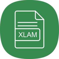 xlam Datei Format Linie Kurve Symbol Design vektor