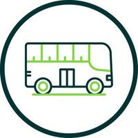 Stadt Bus Linie Kreis Symbol Design vektor