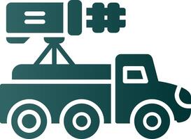 Symbol für den Gradienten der LKW-Glyphe vektor