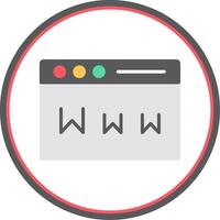 www platt cirkel ikon vektor
