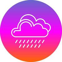 Regen Linie Gradient Kreis Symbol vektor