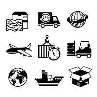 Logistische Icons Set vektor