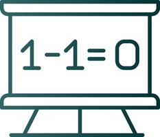 Mathe Linie Gradient Symbol vektor