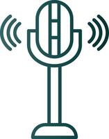 Symbol für den Gradienten der Mikrofonlinie vektor
