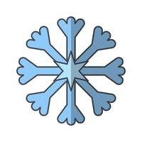 Schneeflocke-Vektor-Symbol vektor