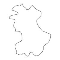 tarrafal kommun Karta, administrativ division av cape verde. illustration. vektor