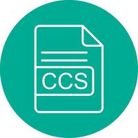 ccs Datei Format multi Farbe Kreis Symbol vektor