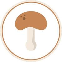 Pilz eben Kreis Symbol vektor