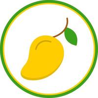 Mango eben Kreis Symbol vektor