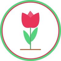 Tulpe eben Kreis Symbol vektor