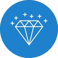 diamant mång Färg cirkel ikon vektor