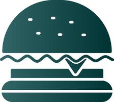 Burger schnell Essen Glyphe Gradient Symbol vektor