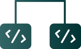 Software Entwicklung Glyphe Gradient Symbol vektor
