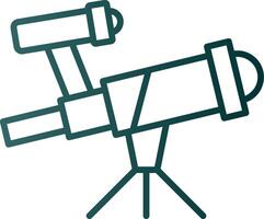 Symbol für den Gradienten der Teleskoplinie vektor