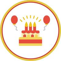 Geburtstag eben Kreis Symbol vektor