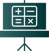 Mathe Glyphe Gradient Symbol vektor