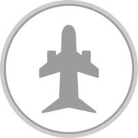 Flugzeug eben Kreis Symbol vektor