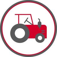 Traktor eben Kreis Symbol vektor