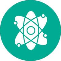 Atom multi Farbe Kreis Symbol vektor