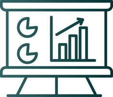 Symbol für den Gradienten der Datenanalyselinie vektor