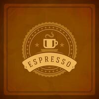 Kaffee Geschäft Logo Design Element vektor