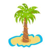 palmträd koncept vektor