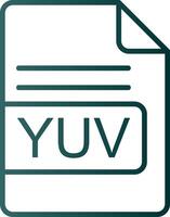 yuv Datei Format Linie Gradient Symbol vektor