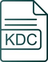 kdc Datei Format Linie Gradient Symbol vektor