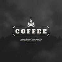 Kaffee Geschäft Logo Design Element vektor