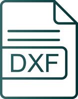 dxf fil formatera linje lutning ikon vektor