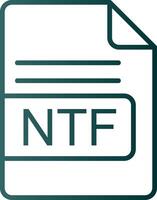 ntf Datei Format Linie Gradient Symbol vektor