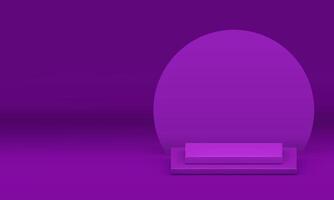 violett 3d kariert Podium Sockel Promo Anzeige zum Produkt Show Präsentation realistisch vektor